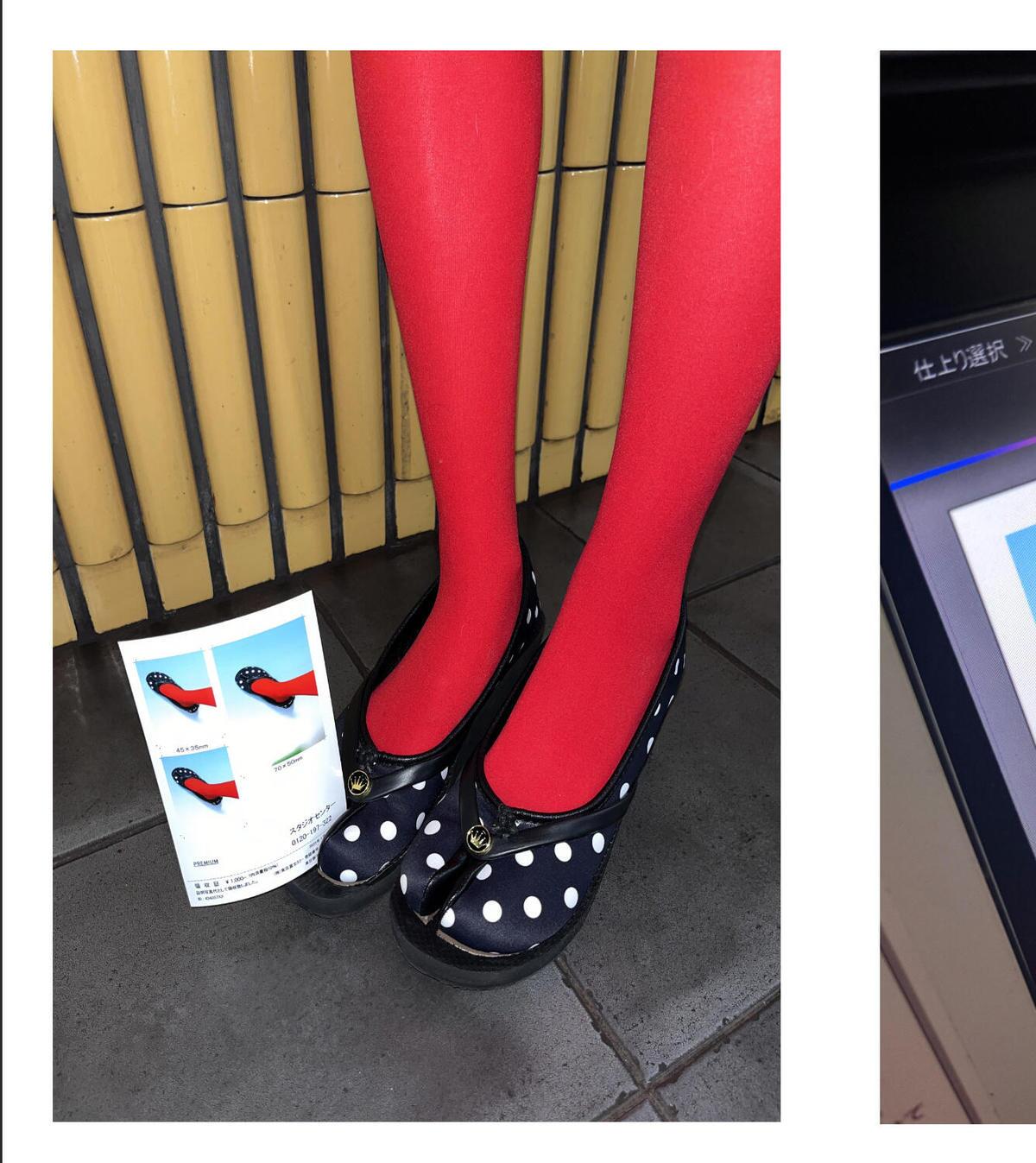 JWstylish复古黑白波点鞋女