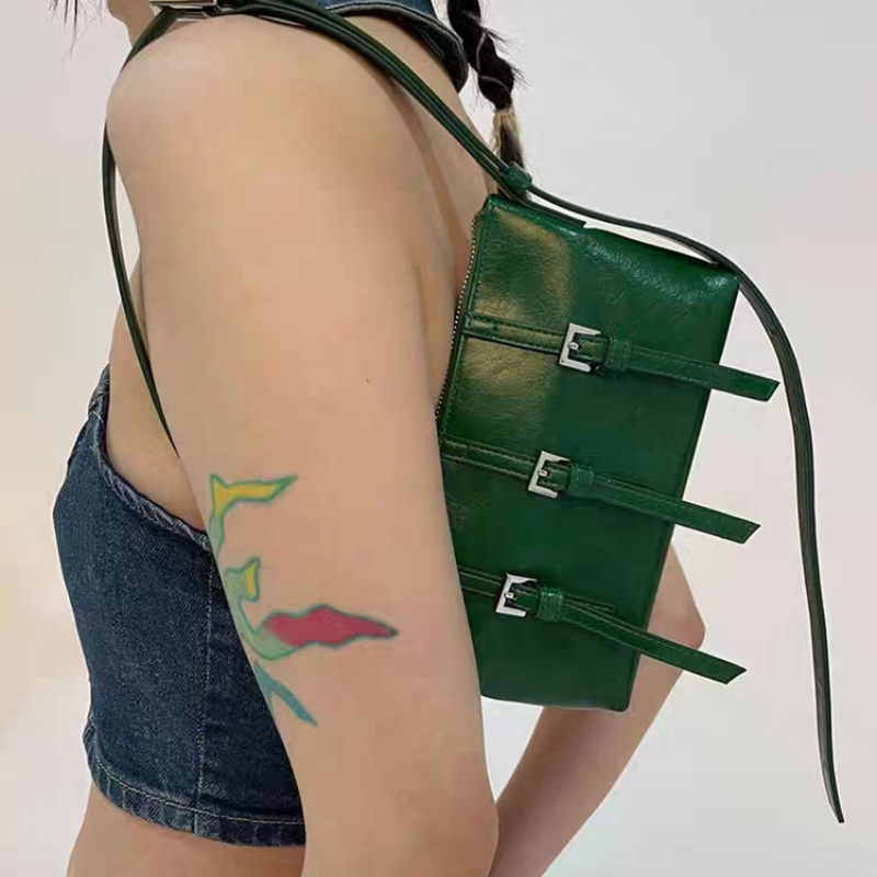 JW stylish 复古绿色小方包包女 小众ins百搭腋下包单肩包斜挎包,箱包皮具/热销女包/男包,腋下包,淘宝优惠券,粉丝福利购,淘宝优惠卷