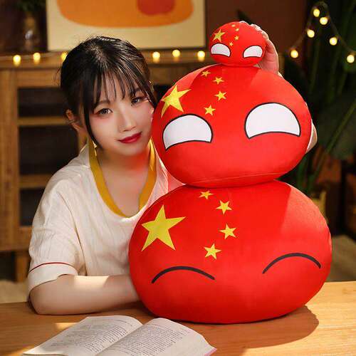 波兰球抱枕团子中国苏联球各国团子挂件玩偶二次元动漫周边布娃娃