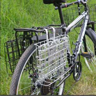 车筐前后通用钩式折叠车筐放大山地车后座车筐自行车前车架