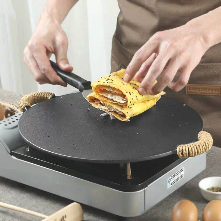 煎饼果子摆摊专用煤气灶专用烙饼锅菜煎饼鏊子燃气灶家用山东商