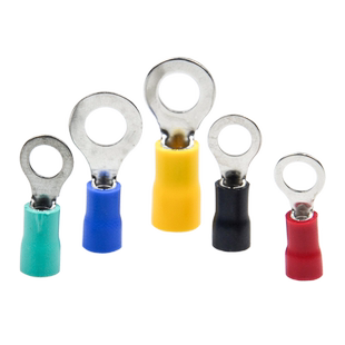 WG冷压铜鼻子端子O形接线端子线鼻子圆型线耳RV圆形预绝缘端子