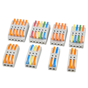 KV系列多进多出带测电孔快速接线端子多功能电线连接器SPL-2二位