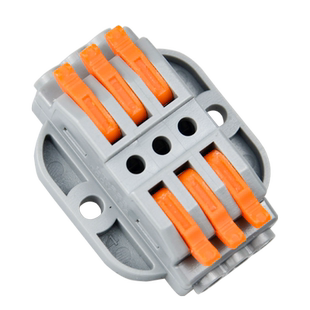 多进多出电线接线器快速接线端子排插拔式连接器可固定式KV223