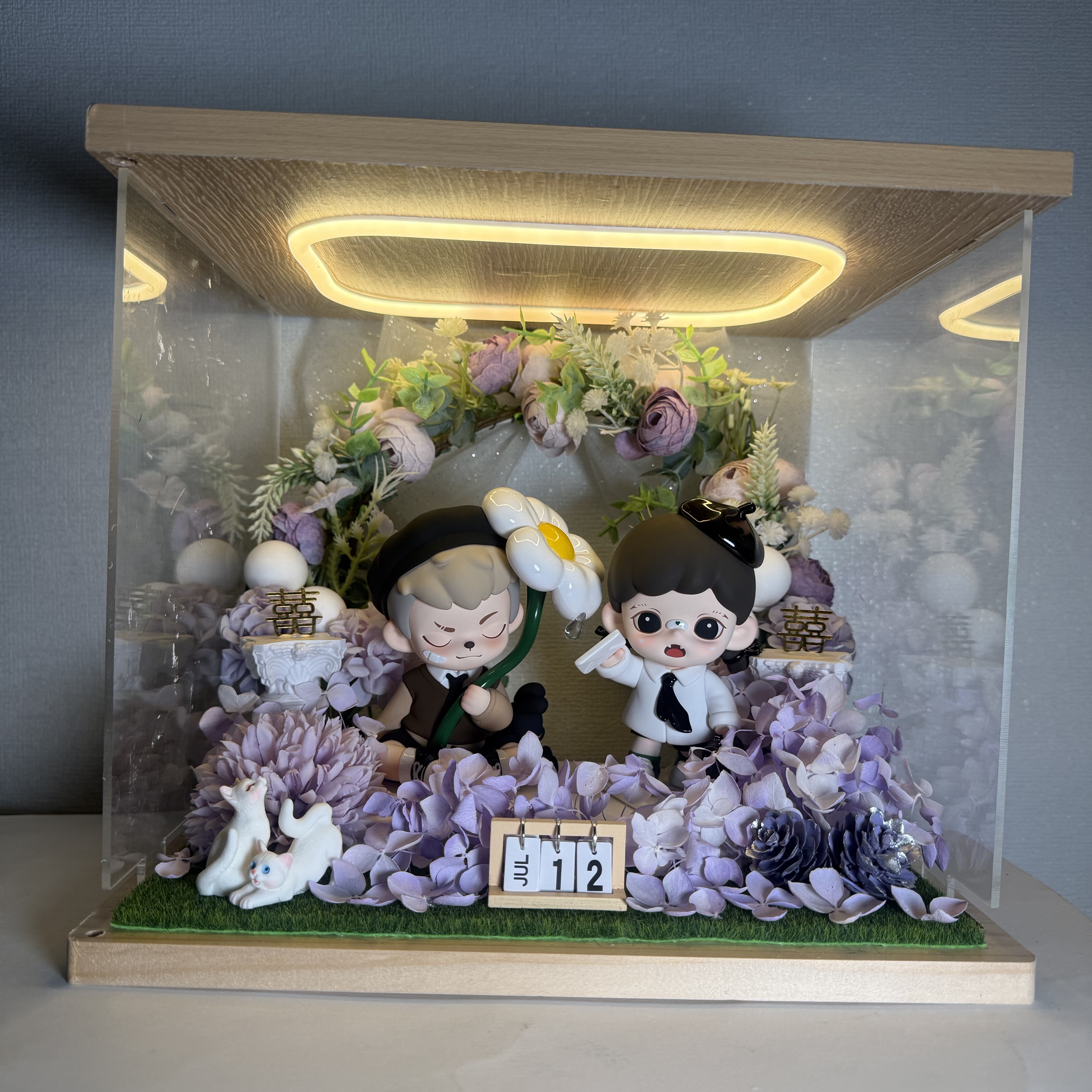 泡泡玛特订婚结婚送闺蜜结婚礼物订婚礼物桌面摆台手工Diy定制款,模玩/动漫/周边/娃圈三坑/桌游,盲盒场景道具娃屋,淘宝优惠券,粉丝福利购,淘宝优惠卷