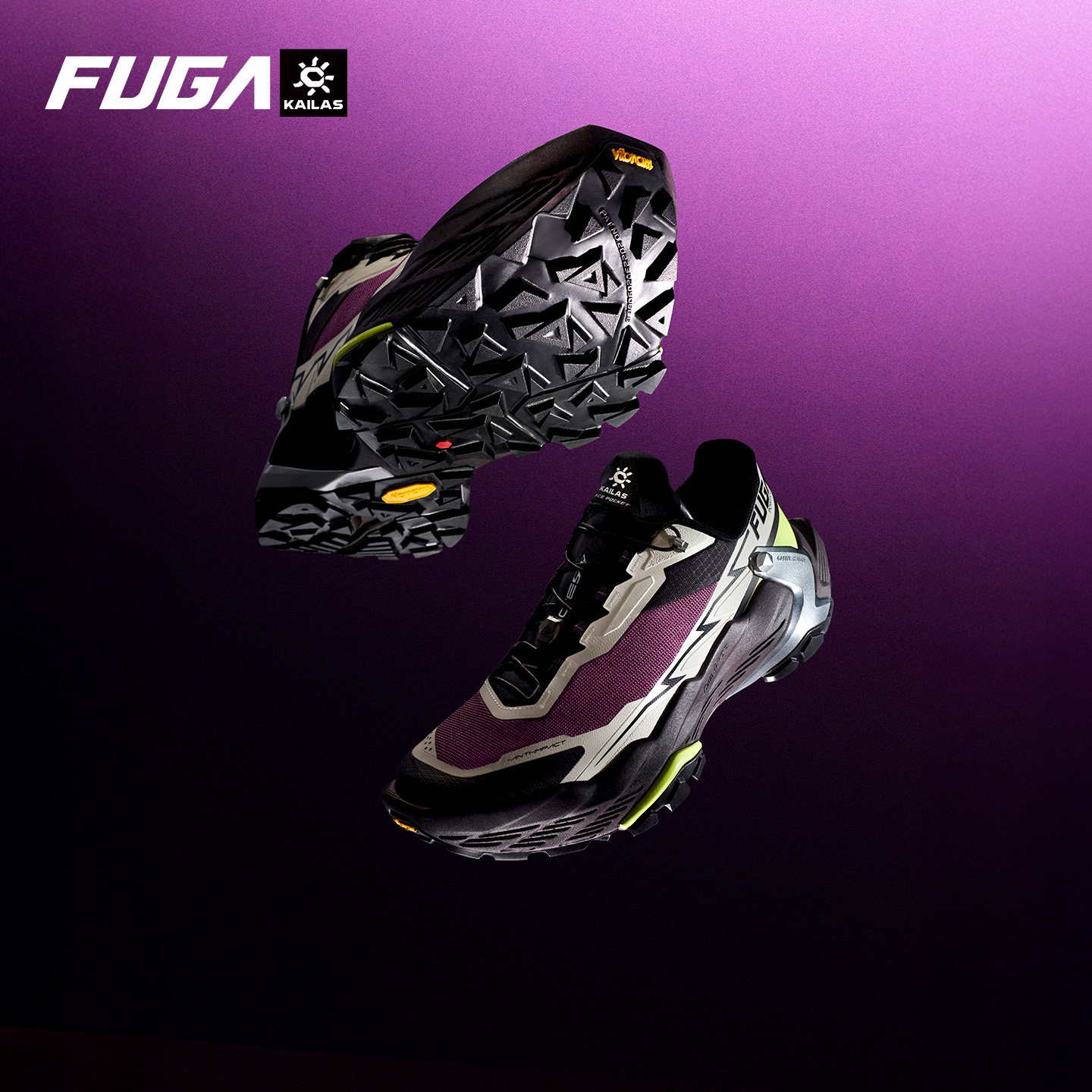 凯乐石FUGA越野跑鞋男春夏户外防滑透气徒步运动鞋女DU2大坡王