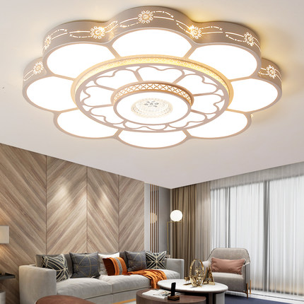 客厅主灯大尺寸花型简约大气led吸顶灯大户型超亮大灯灯饰自建房