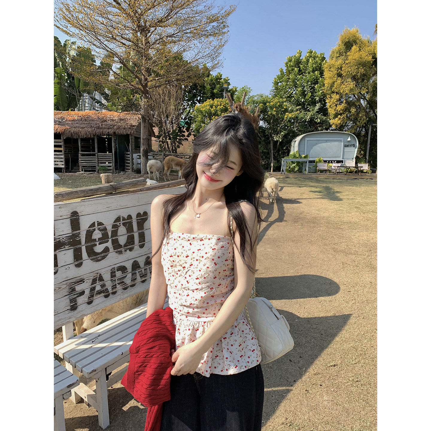 小仙倪子抹胸背心女春夏