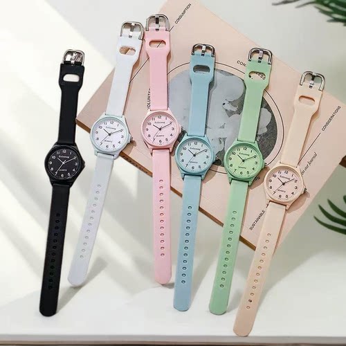 学生考试手表看时间静音石英表