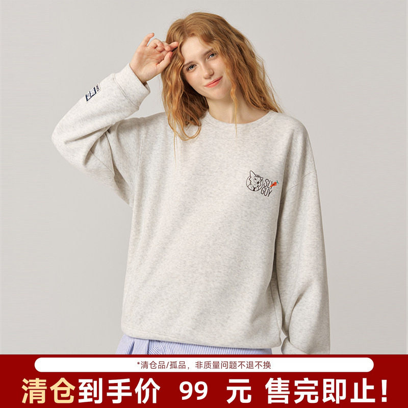 【清货】CANOTWAIT_迪士尼联名疯狂动物城系列刺绣圆领卫衣男女2