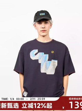 【陈伟霆】CANOTWAIT S.W.SMILEY联名回到现实系列纯棉款短袖T恤