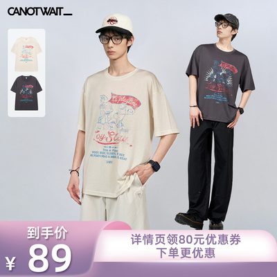 CNW迪士尼玩具总动员做旧T恤
