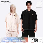 陈伟霆CANOTWAIT_短袖拉链开衫抽绳短裤轻薄柔软舒适透气布面透气