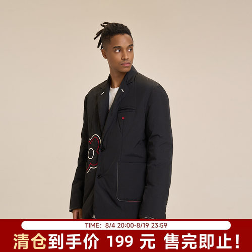 【清货】陈伟霆CANOTWAIT 设计师系列刺绣西装棉服绵羊毛轻盈保暖