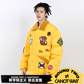 ROUND TWO联名美式 复古羽绒夹克外套25年冬季 CANOTWAIT 新款 百搭