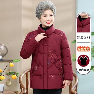 妈妈冬装外套2025新款60岁