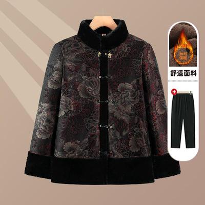 奶奶冬装棉衣老年人棉袄女