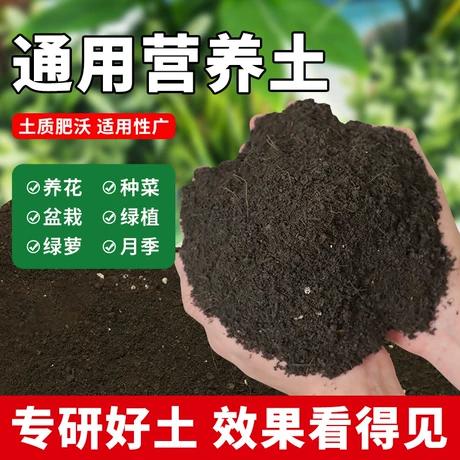 营养土通用型养花种菜土土壤多肉绿萝种植土有机花土泥土肥料60斤