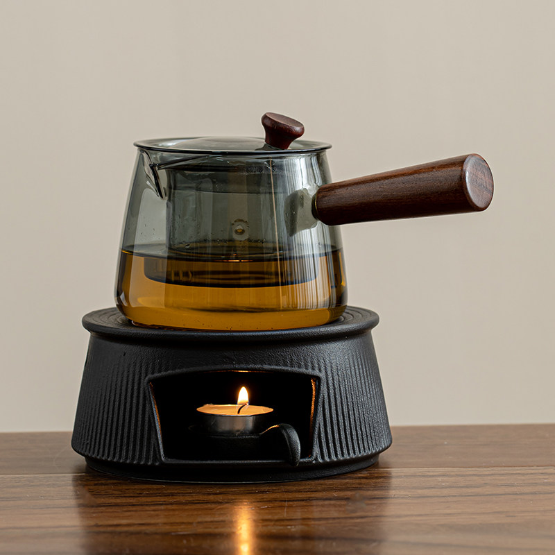 温茶炉小火炉蜡烛煮茶炉餐厅花茶壶暖茶保温陶瓷底座加热炉温茶器