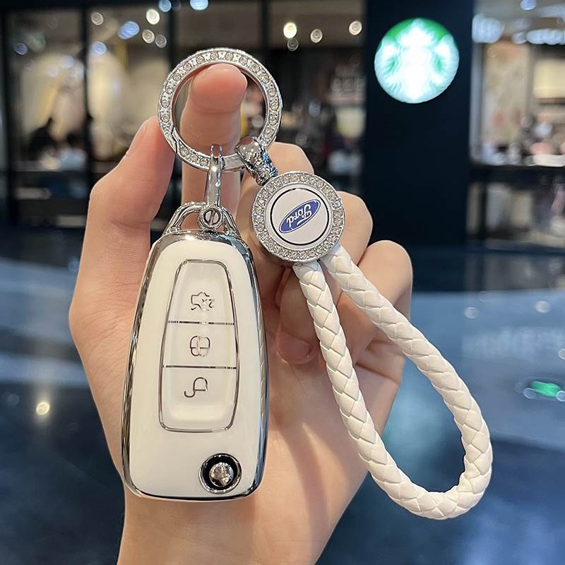 福特福克斯钥匙套女17蒙迪欧18款翼虎扣探险者福睿斯锐界壳锐际15