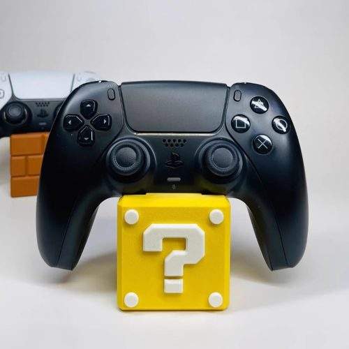 马里奥问号砖块PS5手柄支架