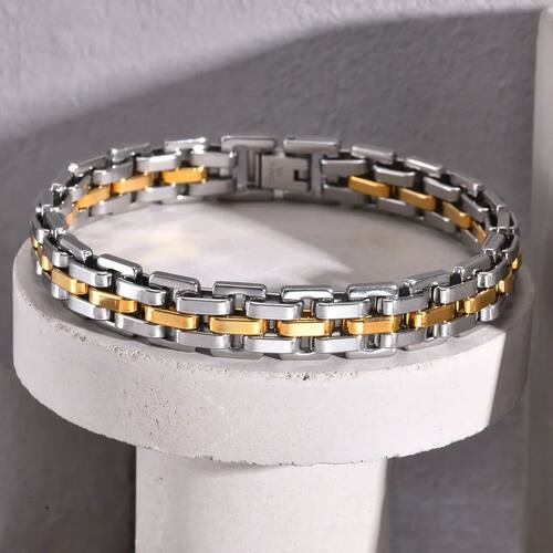 Thick Masculine Wtach Band Link Bracelets for Men, 11mm