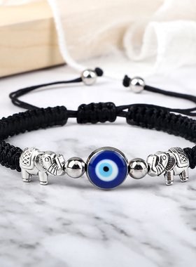 New Turkish Evil Eye Bracelet For Women Men Lucky Braided