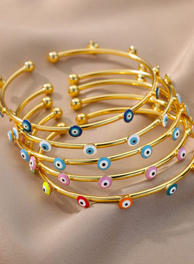 Goth Evil Eye Bracelets For Women Stainless Steel Luxury