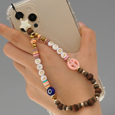Bohemian Beads Phone charm chain Wrist Strap phone Lanyard