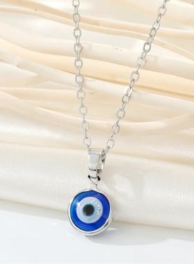 2023 new Turkey evil eye necklace gold silver color lock