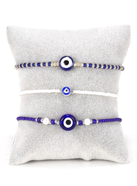 Exquisite Blue Evil Eyes Bracelet for Woman Turkish Lucky