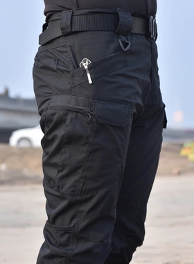 skinny fit tactical pants for men 裤子战术裤多口袋直筒工装裤