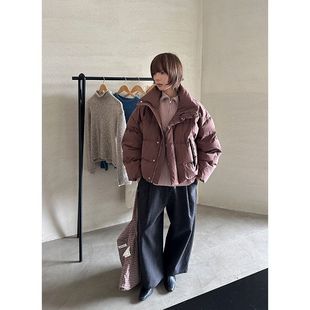 木兰 轻盈立领90白鸭绒外套女2025十三行冬季新款蓬松羽绒服56827