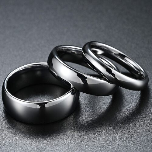 2026 4mm 6mm 8mm Tungsten Carbide Wedding Ring Couple for