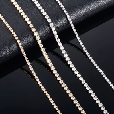 Sparkly Cubic Zirconia Tennis Necklace for Women Rhinestone