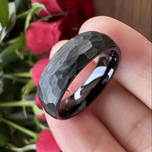 6MM 8MM Multicolor Men Women Tungsten Wedding Ring Multi-Fac