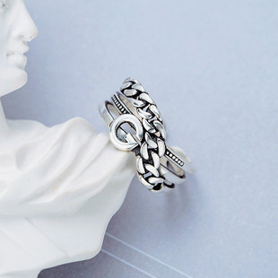 2023 925 Sterling Silver Rings White Zircon Tassel Chain