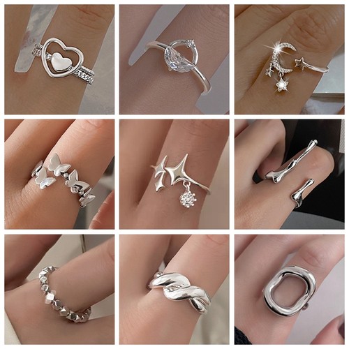 XIYANIKE Elegant Summer Open Cuff Finger Rings For Women