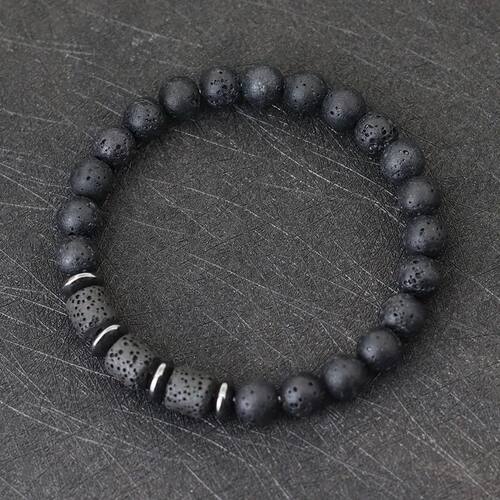 New Novel Men Bracelet Natural Tiger Eyes Volcanic Rock