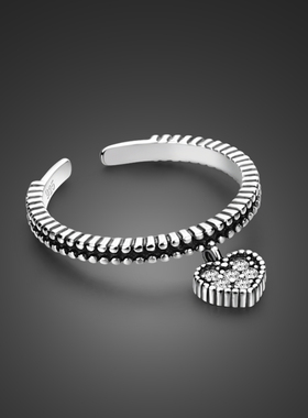 Bohemian Heart  Ring 100% 925 Sterling Silver  Woman