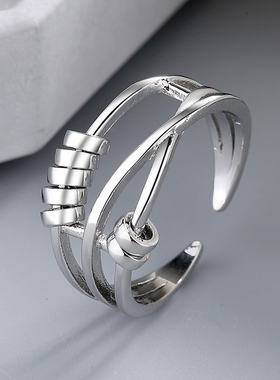 Fashion Hip Hop Opening Rings For Women Men Anxiety Ring