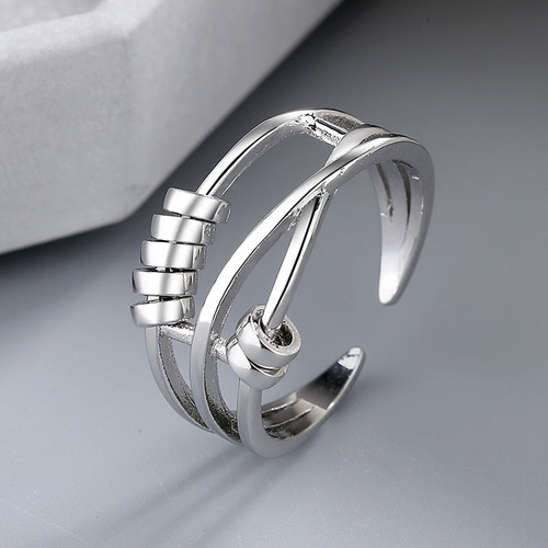 Fashion Hip Hop Opening Rings For Women Men Anxiety Ring
