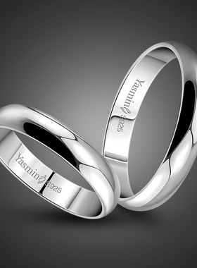 Simple Marriage Engagement Ring 100% 925 Sterling Silver