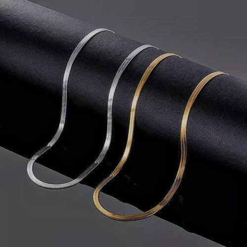 Fashion Unisex Snake Chain Women Necklace Choker Stainless