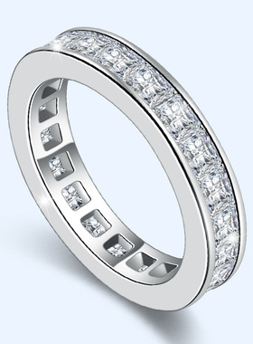 100% Real Natural Moissanite Ring for Women Fine Anillos De