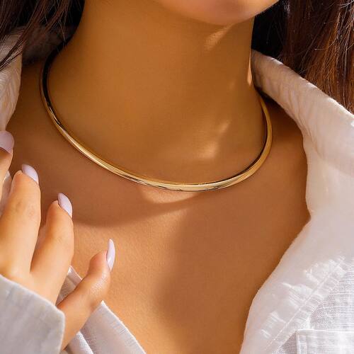 Punk Metal Torques for Women Gothic Golden Silver Color