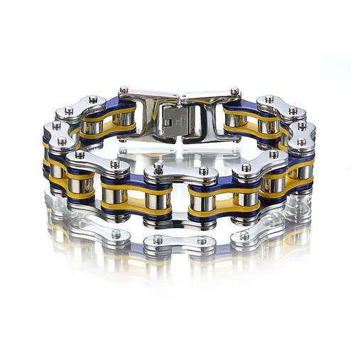 Men Bracelets,Biker Bicycle Motorcycle Chain Link Bracelets