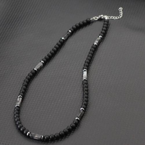 Natural Stone Necklace For Men 19 Inches Short Choker