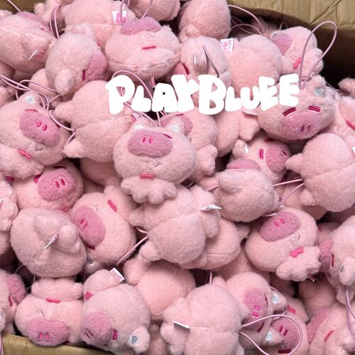 PlayBluee原创mini猪可爱毛绒挂件治愈系礼物车挂