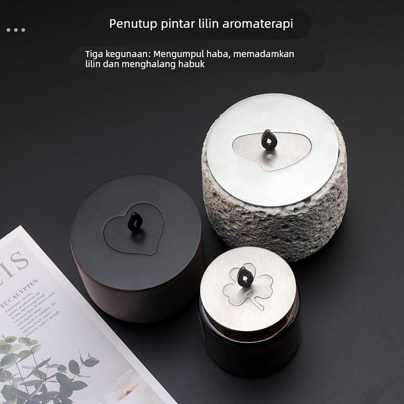 新款多功能蜡烛聪明盖均衡溶蜡防风防尘盖灭烛器蜡烛香薰杯盖工具